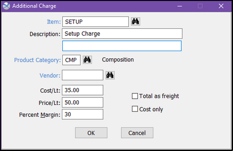 additional charge